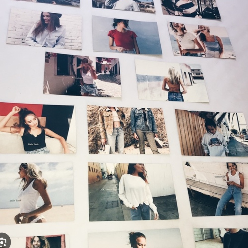 “New” Brandy Melville Set of 27 photo postcards